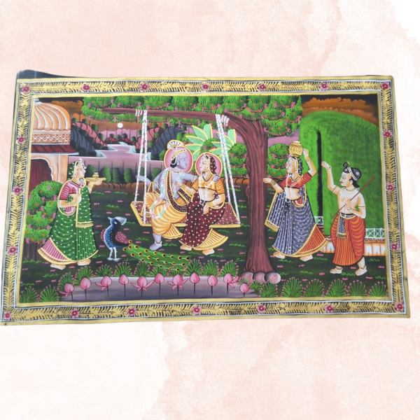 Pichwai Arts Colors of Krishna Radha Gopis