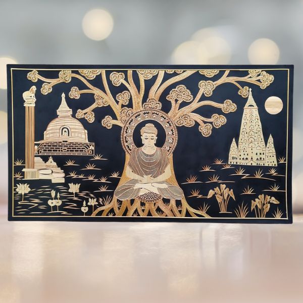 Sikki Art – Lord Buddha under Bodhi Tree