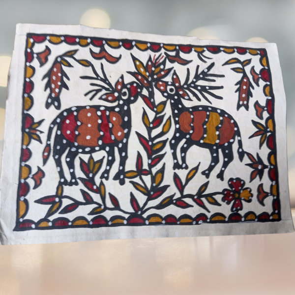 Sohrai Art – Two Deer