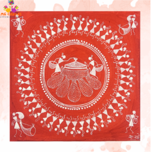 Handmade Warli Painting for Homes (10)