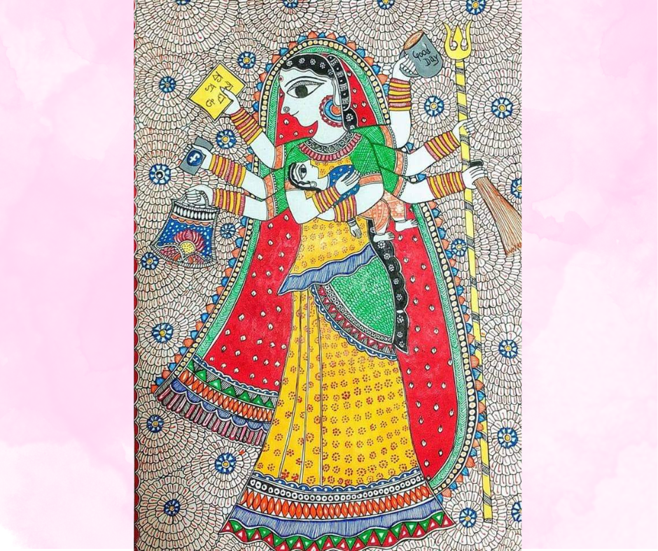 Handmade Madhubani Art – Grace of Mithila