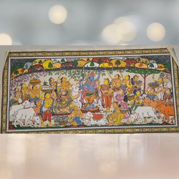 Pattachitra Handpainted Radha Krishna