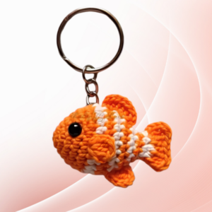 Handmade Crochet Key Ring - Fish