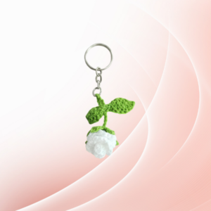 Handmade Crochet Key Ring - Flower