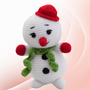 Handmade Crochet Little Snowman Plush Toy
