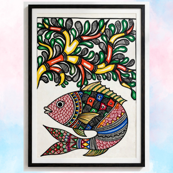 Handmade Madhubani Art – Matsya Avtar